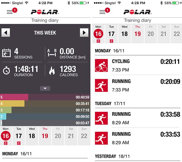 Polar-FLow-mobile-app